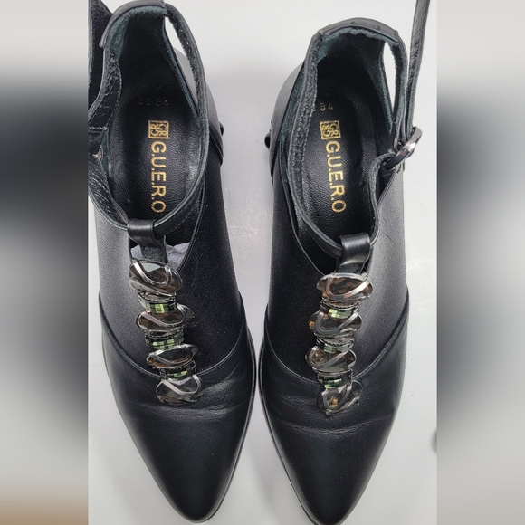 GUERO Leather Cut Out Ankle Boots. Gorgeous. - Picture 6 of 7